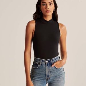Abercrombie Mock Neck Seamless Bodysuit